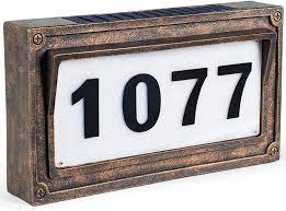 Welcome visitors to your home with a beautiful house number sign or lawn plaque that showcases your personality and style. Buy Solar House Number Address Plaques For House Street Signs Mailbox Numbers For Outside Warm White Light Online In Turkey B08kt7g134