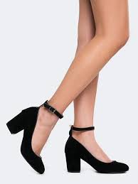 Black Block Heels Closed Toe Perfect Black Pumps With A Sturdy Low Heel Closed Toe And Ankle Strap The Black Suede Darling Heeled Ankle Strap Heels Closed Toe Ankle Strap Heels Heels