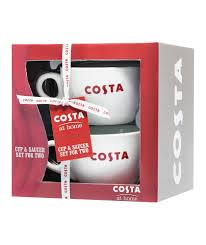 Buy Costa Mug And Saucer Set For 2 At Argos Co Uk Your Online Shop For Food And Drink Costa Coffee Cappuccino Mugs Cup And Saucer Set