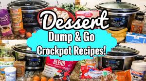 Never miss a delicious bite! Four Dump And Go Crockpot Desserts Tasty Fall Inspired Slow Cooker Desserts 2020 Julia Pacheco Youtube