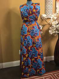 Enaka Multicolored Sleeveless Wrap and Belted Ankara Dress - Etsy