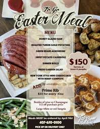 Freshen up your easter dinner menu with these traditional recipes (and some unique new ideas!). A Big List Of Local Orlando Easter Feast Meals To Take Home 2020 Tasty Chomps A Local S Culinary Guide