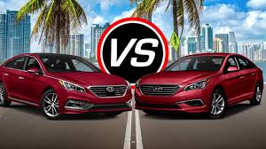 The 2016 hyundai sonata is available in se, sport, eco, limited, sport 2.0t and limited 2.0t trim levels. 2016 Hyundai Sonata Sport Turbo Vs Sonata Se Sport Spec Comparison Youtube