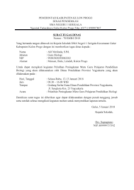 Download contoh surat tugas dinas.doc. Contoh Surat Tugas Perjalanan Dinas Guru Paud