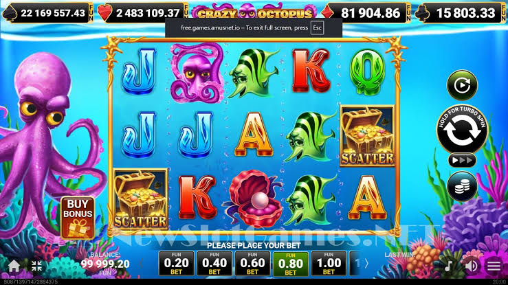 Crazy Octopus Slot Review & Demo by Amusnet (EGT) - Play Free Online