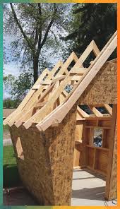Crooked Kids Playhouse For A Fundraiser Diy Plans For Low Cost Constructions Kids Play Area Timber Roof Frame O In 2020 Play Houses Kids Playhouse Roof Framing