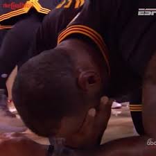 On the ground i found her lying on the ground. Lebron James Jr Smith Tyronn Lue Crying After Winning Title