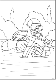 Military Coloring Book Navy Seals Coloring Books American Special Forces Character Design
