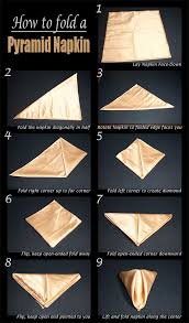 Great idea how to fold napkins for a wedding party or other occasions! 28 Creative Napkin Folding Techniques