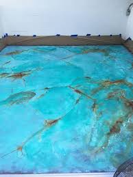 Patina Collection On Glass Floor Makeover Concrete Stained Floors Painting Concrete