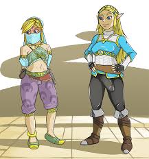 Gerudo Link and Zelda by DeadLeaf 