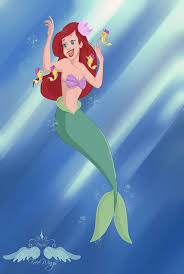 Do you need the seahorse fast? Ariel Plays With Seahorses By Freewingss On Deviantart Disney Movie Characters Seahorse Ariel