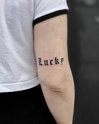 See more ideas about lucky tattoo, tattoos, lucky. Lucky Tattoo By Loz Mclean Tattoogrid Net