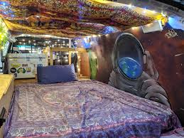 Recently Had This Space Mural Painted Inside My Campervan Vandwellers