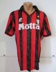Details About Ac Milan 1993 1994 Home Football Shirt Jersey Maglia Calcio Italy Lotto Motta M Details Ab In 2020 Retro Football Shirts Ac Milan Football Jersey Shirt