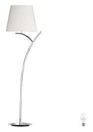Led Stehlampe Mit Textilschirm In Weiss Hohe 155 Cm Y 44961 Led