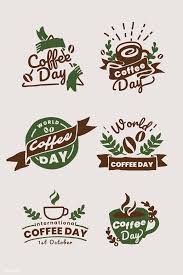 International Coffee Day Logo Set Vector Premium Image By Rawpixel Com Tk Vector Logo Design Coffee Logo Set Cafe Logo Design