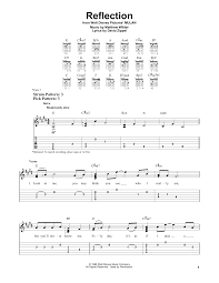 Reflection mulan sheet music for flute piano download free in pdf or midi reflection sheet music mulan. Reflection Pop Version From Mulan Easy Guitar Tab Sheet Music
