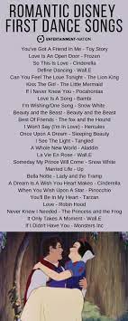 The Most Romantic Disney Songs That Would Be Perfect For Your First Dance Firstdance Weddin First Dance Songs Disney Inspired Wedding Disney Wedding Songs