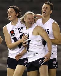 He kicked until he got them through the ring 40 meters away. Western Bulldogs Highlights Cody Weightman Facebook
