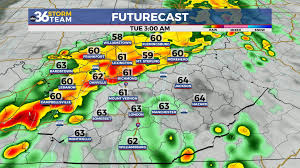 A few strong storms possible into the early hours of Tuesday