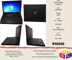 Beste tagungshotels in batu pahat: Qara Sl Fujitsu Lifebook A553 H Cpu Intel Celeron Facebook