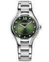 Noemia Ladies Quartz Green Dial 47 Diamonds Watch, 32mm - Store US ...