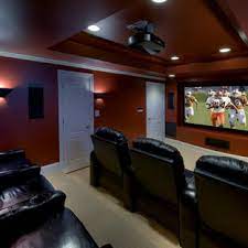 You'll place three speakers and the woofer toward the front of the room, and the two remaining speakers on either side and slightly behind your viewing position. Theater Room Wall Sconces Houzz