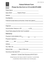 If not, please stop here and call your please fill out the information below, or click here for a printable (pdf) copy of the referral request form that you can print, fill out, and mail or fax to us. 50 Referral Form Templates Medical General á… Templatelab