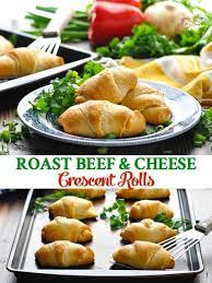 Roast Beef And Cheddar Crescent Roll Ups The Seasoned Mom Recipe Crescent Roll Recipes Crescent Roll Recipes Dinner Roast Beef And Cheddar