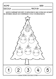 Mensagem de natal | natalina e fim de ano. Educacao Infantil Subtracao Natalina Blog Espaco Educar