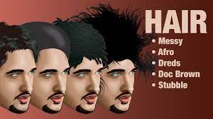 Male Hair With Adobe Illustrator Mens Hairstyles Hair Vector Adobe Illustrator Fashion Illustration