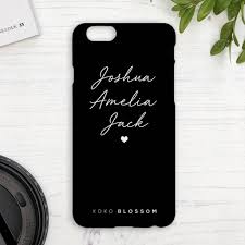 Personalized phone cases for apple iphone and samsung galaxy. Personalised Children S Names Phone Case By Koko Blossom Notonthehighstreet Com