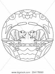 Supercoloring.com is a super fun for all ages: Pattern Beavers Vector Photo Free Trial Bigstock