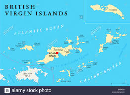 British Virgin Islands Map Stock Photos British Virgin