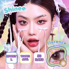 🔥 คอนแทคเลนส์ ✨ขนาดบิ๊กอาย✨Brown/Gray✨ Florence (Shinee)