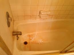 We're on well water here and we get some crazy orange stains on our sinks and bathtubs from time to time caused by excessive minerals like iron and magnesium in our water. How To Remove Stains From A Bathtub The Handcrafted Haven