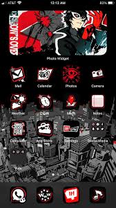 This app contains themes with downloadable resources: Persona 5 Ios 14 Iphone Home Theme Persona5