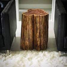 Diy coffee tables, side tables, shelves, music speakers, candle holders, stools, bird feeder and lounger all is possible to get from the wood logs with a little tool and cut work on them. Tree Stump Side Table Real Cedar Log Furniture Stump Coffee Etsy