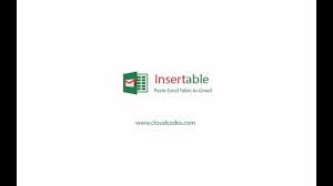Insertable Paste Excel Tables In Gmail Google Chrome Extensions Excel Chrome Extensions