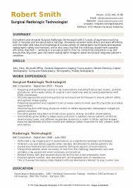 Radiologic Technologist Resume Samples Qwikresume