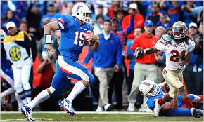 Tim tebow has switched from football to baseball, but there's one constant in his life — florida is his home base. Tebow Adds A Flourish In His Home Finale At Florida The New York Times
