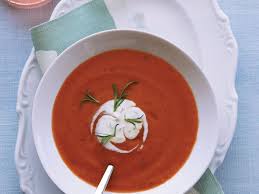 Chilled Tomato Soup With Tarragon Creme Fraiche Recipe Recipe Seasoning Recipes Wine Recipes Cold Soup Recipes