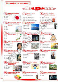 Learn japanese with this free japanese quiz. Japan Quiz Esl Worksheet By Jayce