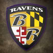 Baltimore Ravens Shield Wood Wall Art Wood Wall Art Sports Wall Decor Wall Art