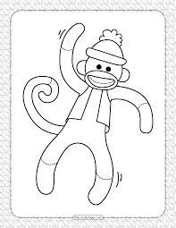 In case you don\'t find what you are looking for, use the top search bar to search again! Capped Monkey Coloring Page Monkey Coloring Pages Sock Monkey Crafts Sock Monkey Party