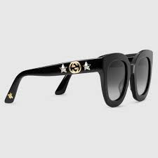 Black Acetate Round Frame Sunglasses With Star Gucci Us We have 73 free gucci sunglasses logo vector logos, logo templates and icons. round frame acetate sunglasses with star