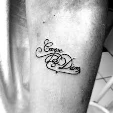 50 massive ambigram tattoos on arm; 70 Carpe Diem Tattoo Designs For Men Seize The Day Ink Ideas