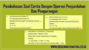 Saatnya latihan soal cerita tentang bilangan bulat. Pembahasan Soal Cerita Dengan Operasi Penjumlahan Dan Pengurangan