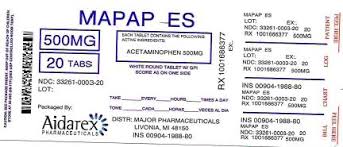 Ndc 33261 003 Extra Strength Mapap Acetaminophen